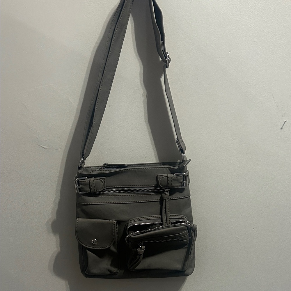 Chic Gray Women's Messenger Bag